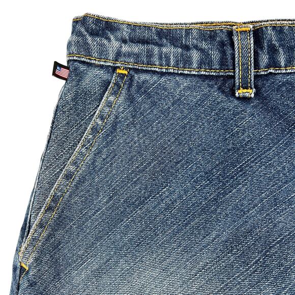 Y2K Polo Ralph Lauren Denim Maxi Jean Skirt 10 Grunge Modest Western Prairie VTG - Picture 5 of 12